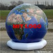 Deko Welt topografisch mit Logo 250 Vinyl